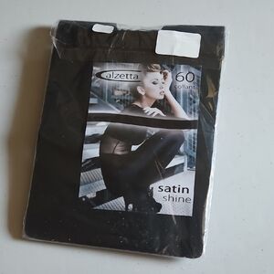 Black Satin Shine Hosiery